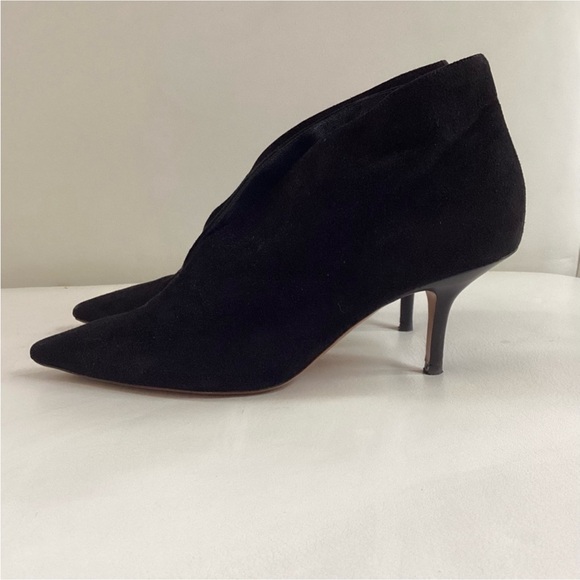 Celine Black Suede Ankle Pointed-Toes Boots By Phoebe Philo 6.5 - Picture 2 of 10